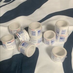 White and Blue Home Design Stamps